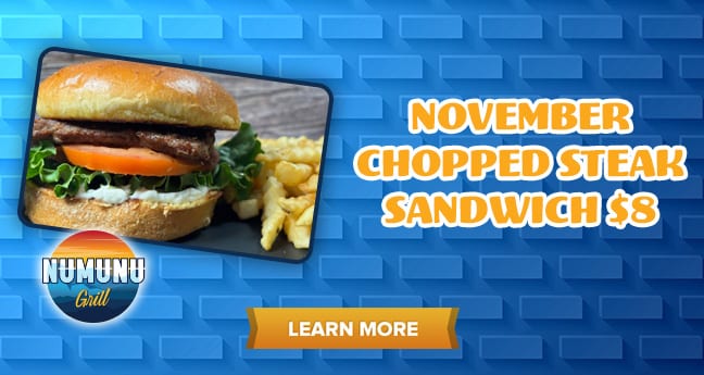 November Chopped Steak Sandwich