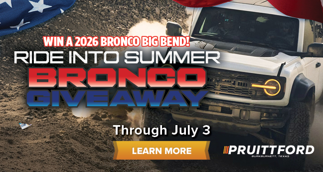 Ride Into Summer Bronco Giveaway