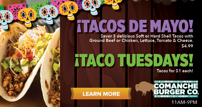 Tacos De Mayo & Taco Tuesdays!