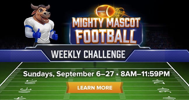 Mighty Mascot Football Weekly Challenge